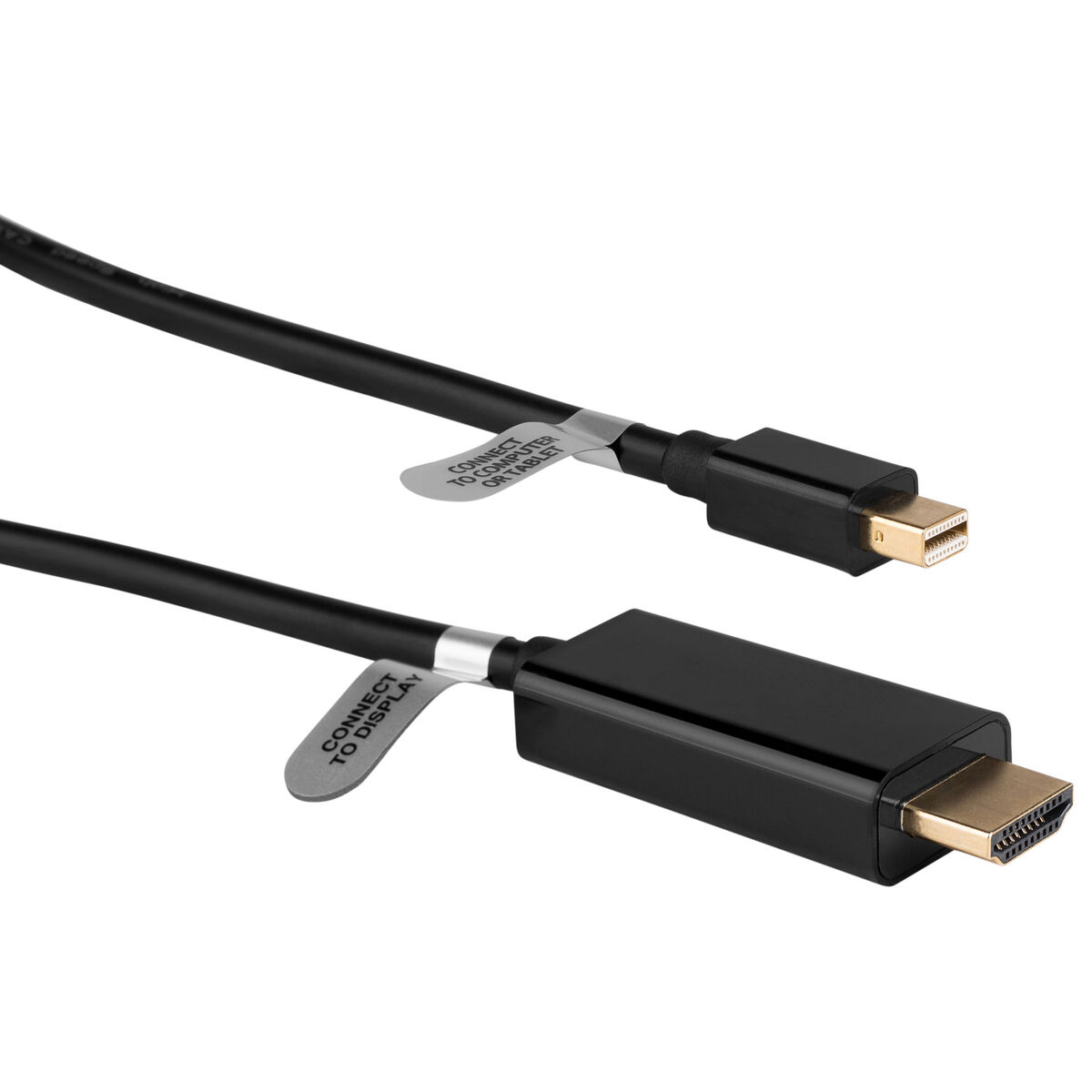 Photos - Cable (video, audio, USB) QVS 3 ft. Mini DisplayPort Thunderbolt to HDMI Digital Video Cable MDPH-03 